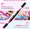 Ohuhu 30 Colors Acrylic Paint Pens : Dual Tips (Round & Fine) Acrylic Markers High Opacity Paint Markers Waterproof Lightfast for Rock Painting Easter Eggs Wood Glass Ceramic Canvas